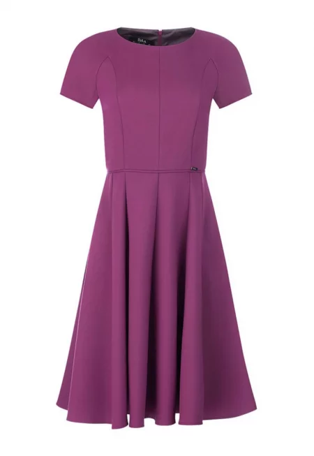 Разкроена рокля с кръгло деколте - 3XL