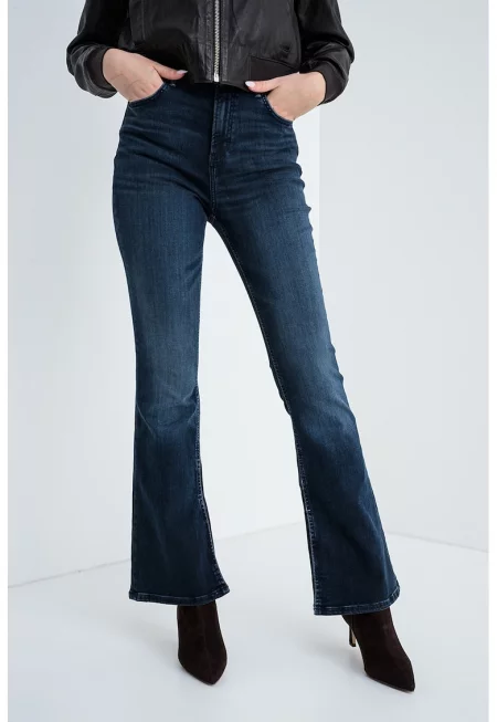 Разкроени дънки Rosa - Ултрамарин синьо