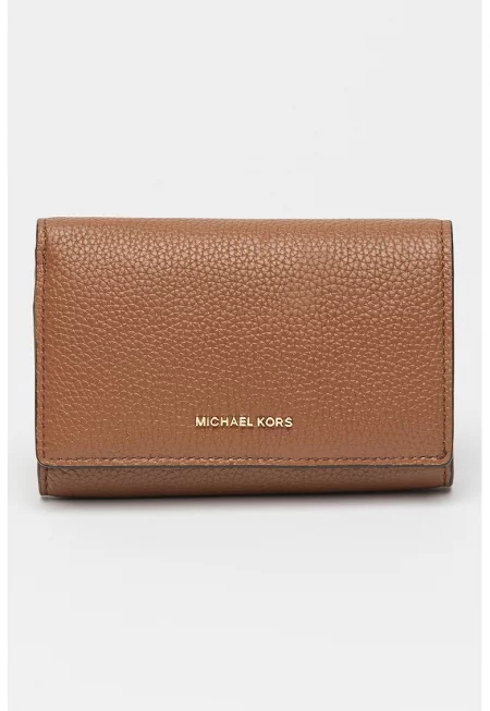 Релефен кожен портфейл Jet Set