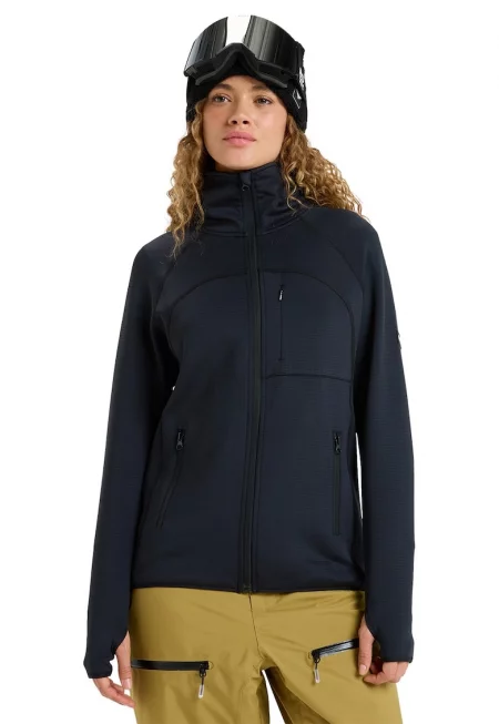 Ски суитшърт Soaring Heights с цип - Черен