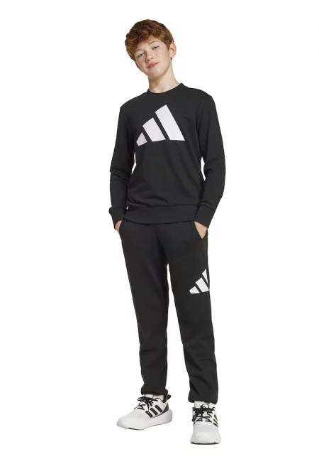 Спортен екип с лого - Бял/Черен