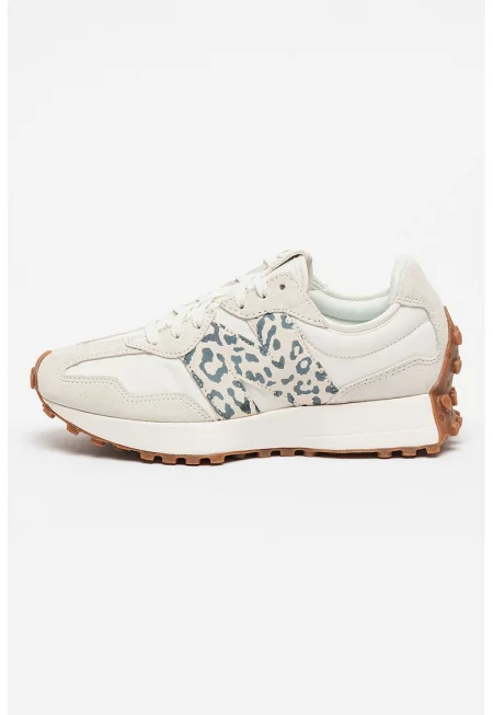 Спортни обувки 327 с велур - Светло сив