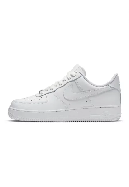 Спортни обувки -  Wmns Air Force 1 '07 White - естествена кожа - Бял -