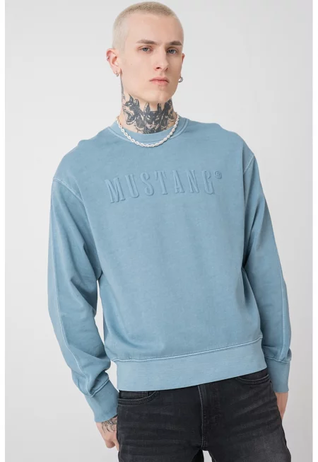 Суитшърт Auburn с овално деколте и лого