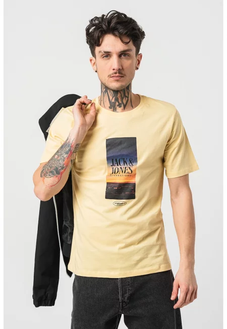 Тениска Lucca с лого и фото щампа