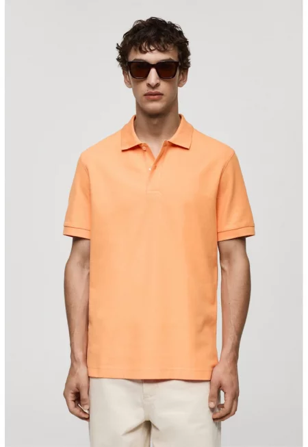 Тениска Rea от памучно пике с яка