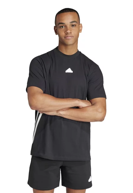 Тениска с овално деколте и паднали ръкави