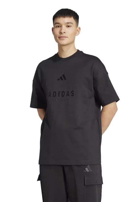 Уголемена тениска с лого