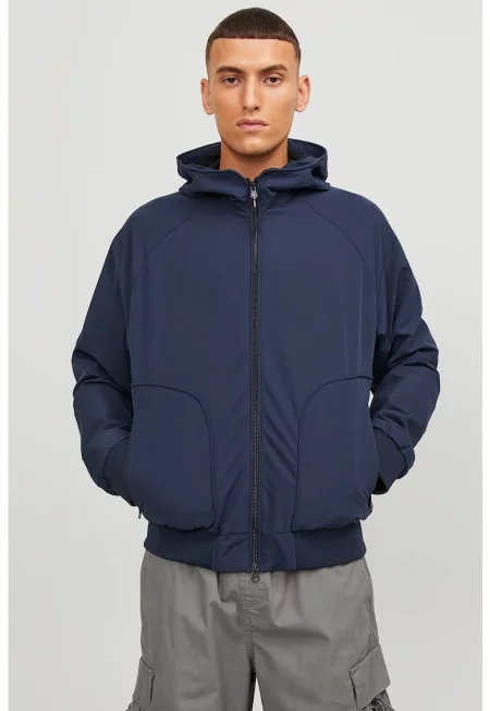 Яке бомбър с качулка