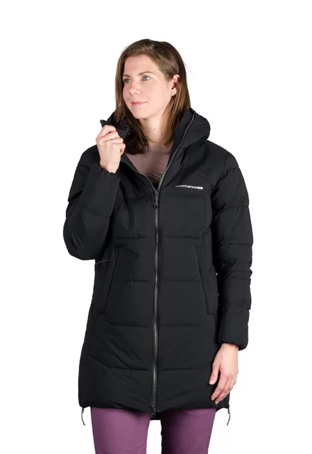 Зимно хайкинг яке Rhiannon с цепки с цип встрани