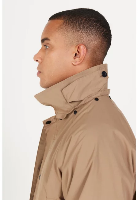 Зимно яке с качулка и джобове