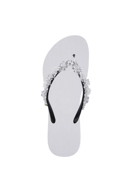 Чехли Precious Bloom с мъниста - Бял