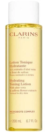 Clarins Hydrating Toning Lotion Хидратиращ тоник за лице с алое вера и екстракт от шафранoв цвят без опаковка