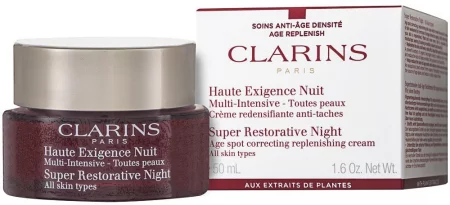 Clarins Super Restorative Night Cream Нощен възстановяващ крем против бръчки с лифтинг ефект за всеки тип кожа