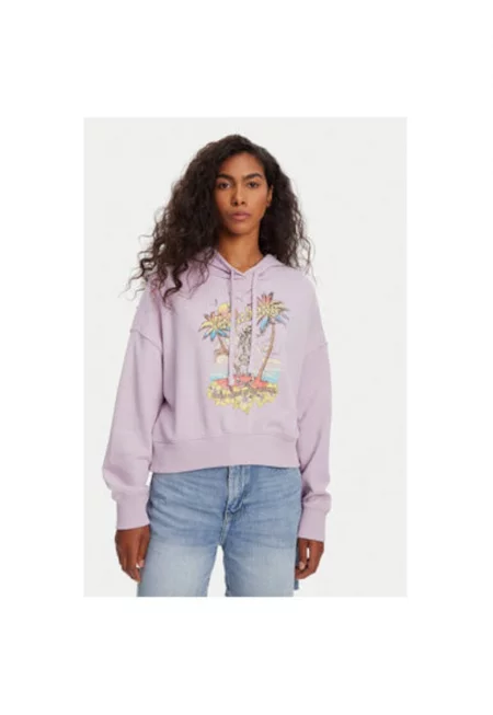 Дамска блуза  EBJFT00146 - Памук/Полиестер - Лилава