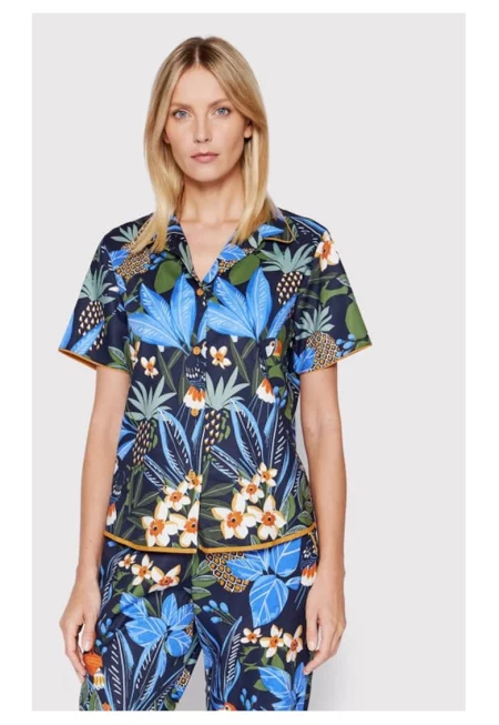 Дамска пижама -  70476 - Памук - Многоцветен