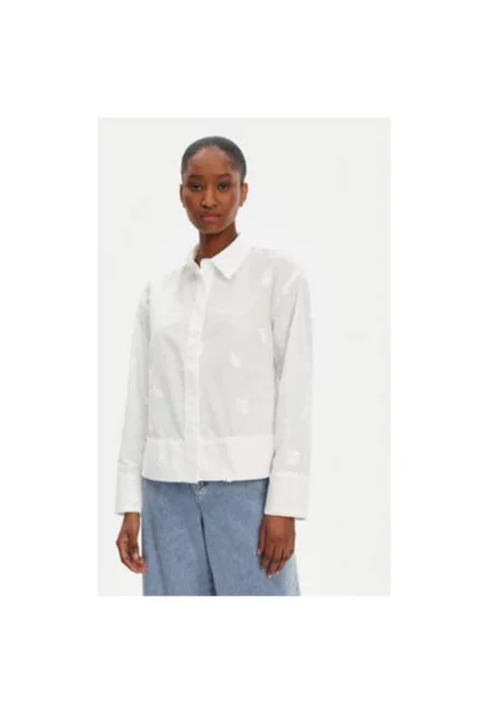 Дамска риза  252103225229 - Памук/Полиестер - 38 EU - Екрю