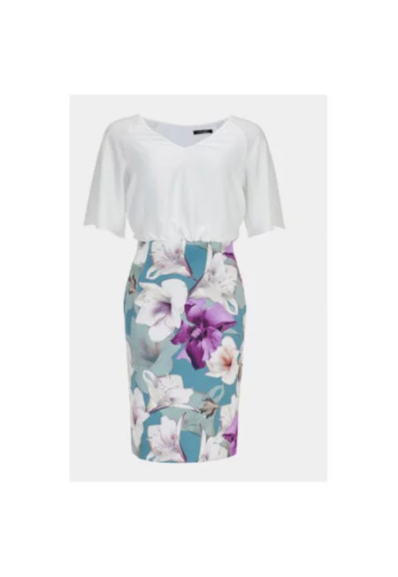 Дамска рокля -  303551889 - Полиестер - Бял