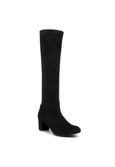 Дамски ботуши -  206667007 - Черни - Текстил