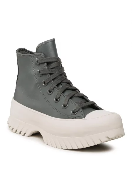 Дамски маратонки -  302719150 - Еко кожа - Сиви