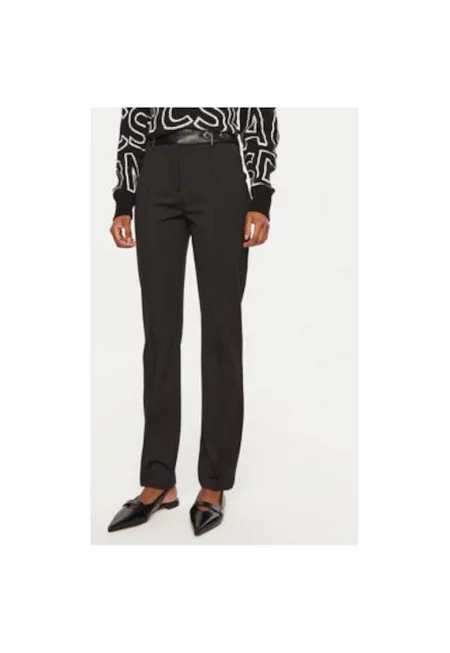 Дамски панталон -  304796357 - Вискоза/Полиестер - Черен - Черен