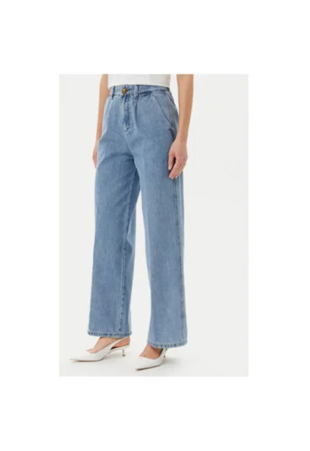 Дамски панталон  ADDE002323 - Памук - Син - Син