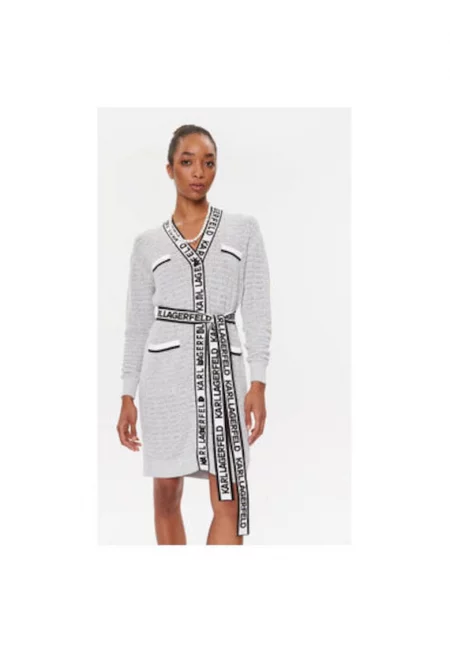 Дамски сако  Полиестер/Акрил - Сив - Сив