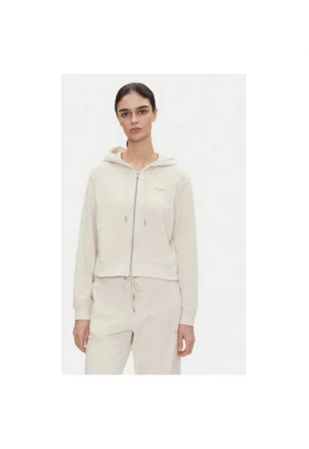 Дамски спортен суитшърт Dkny - DP5J9588 - памук/полиестер - бежов - Бежов