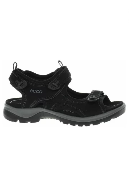 Дамски спортни сандали -  Offroad 82204302001 - кожа набук - черни - Черен