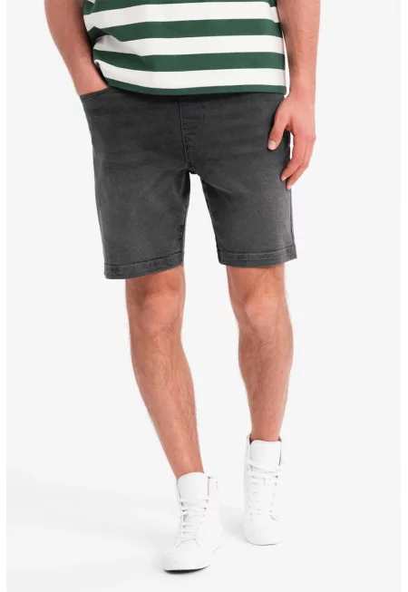 Дънкови бермуди с регулируема талия