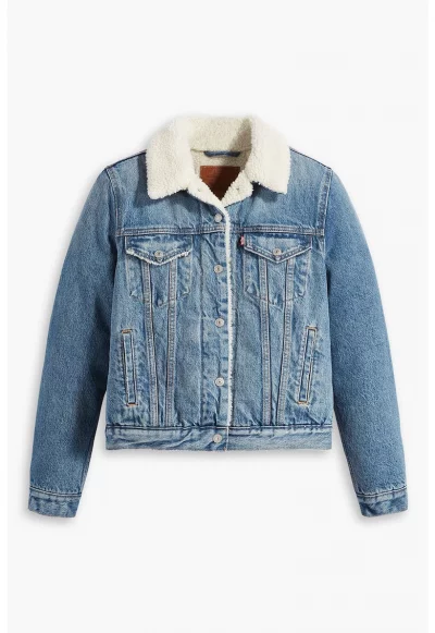 Дънково яке Sherpa с джобове на гърдите