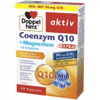 ДОПЕЛХЕРЦ АКТИВ КоензимQ10 Екстра 90 мг. + магнезий капс. х 30