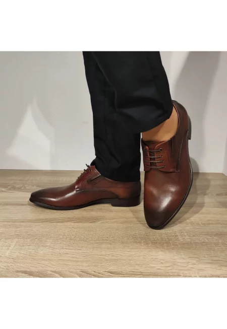 Елегантни мъжки обувки  Vs161-07 Brown - Кафяви