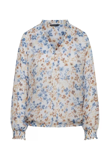 Флорална блуза с шпиц