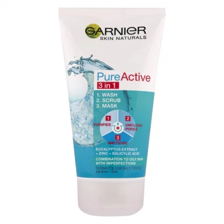 Garnier  SKINNAT PURE Почистващ продукт 3в1