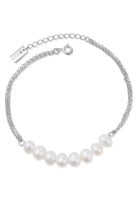 Гривна Makani с перли - Бял