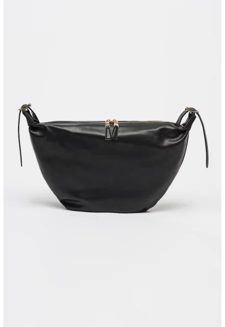 Хобо чанта Bmarian от еко кожа - Черен
