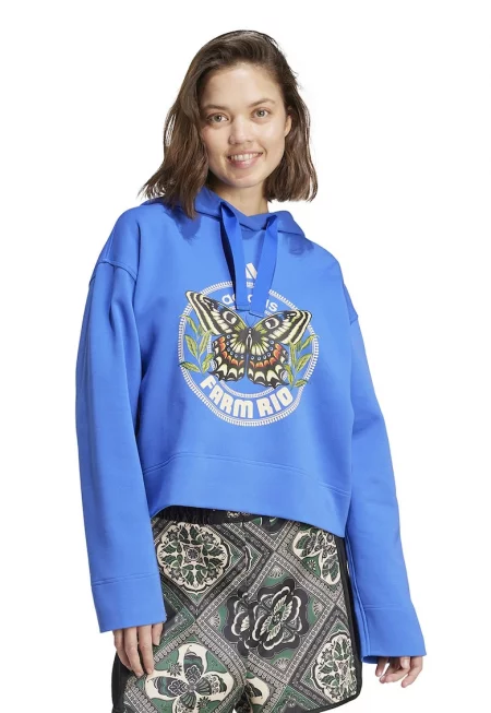 Худи с шарка и паднали ръкави