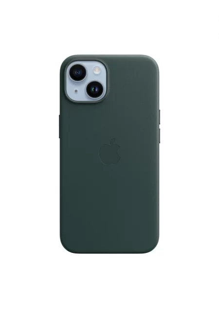 Калъф  Leather Case with MagSafe - За iPhone 14 - Forest Green