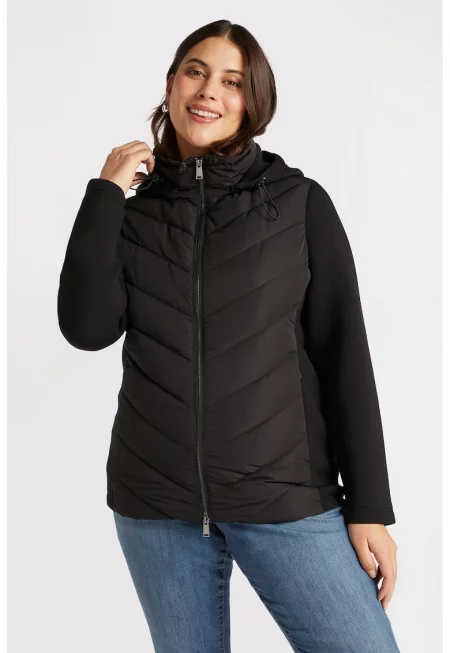 Късо капитонирано зимно яке