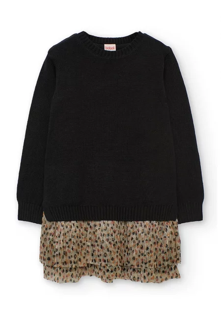 Комби рокля с десен