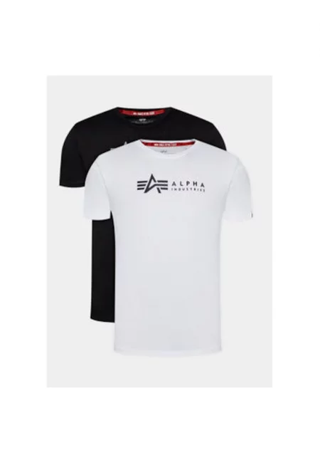 Комплект от 2 мъжки тениски -  303301583 - Памук - Бял - Бял