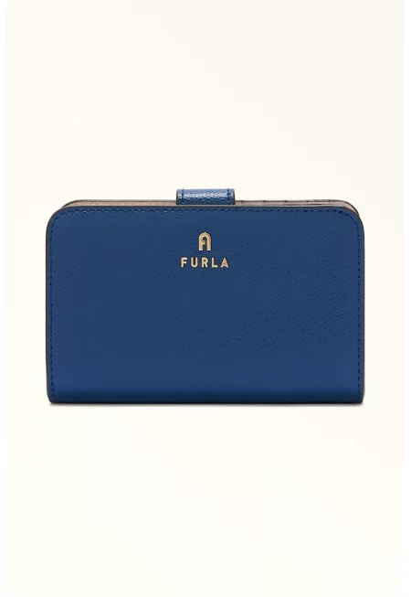 Кожен портфейл Camelia с цип - Тъмносин