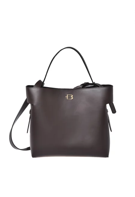 Кожена чанта с лого -