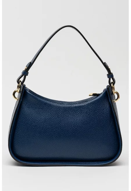 Кожена чанта с презрамка с верижка