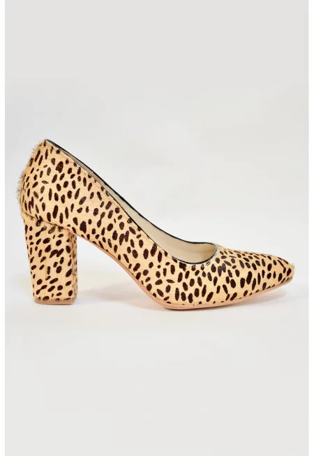 Кожени обувки - Черен/Бежов