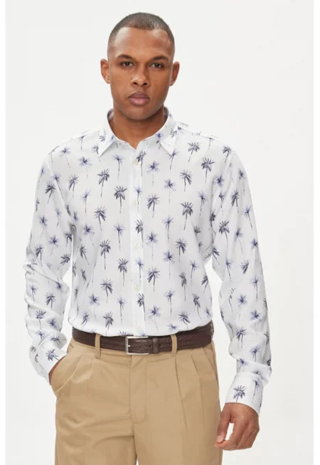 Мъжка риза -  303693428 - лиоцел - бежово - Бежов