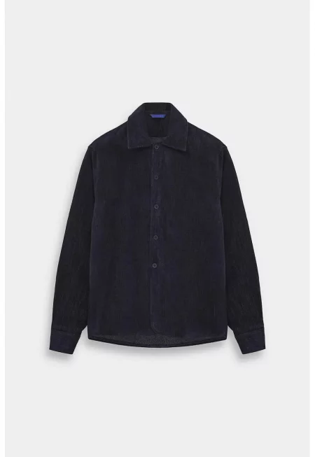 Мъжка риза  Denim тъмно синя regular fit