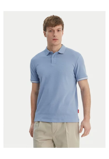 Мъжка тениска - Joop Jeans - памук - син - 98% памук - 2% еластан - Син