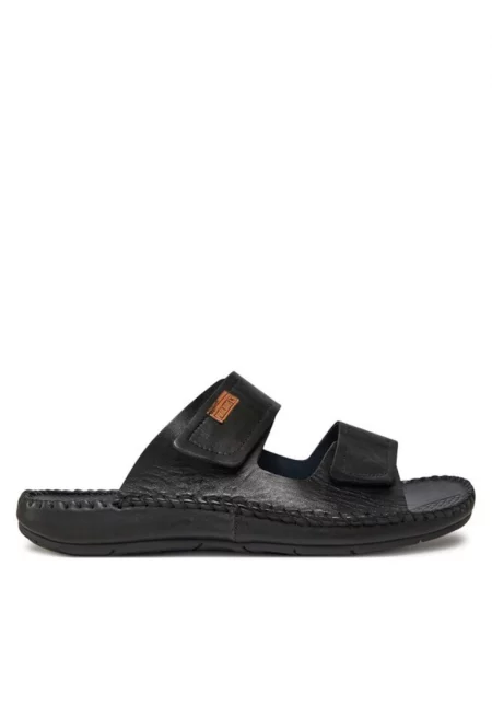 Мъжки чехли  303680350 - Естествена кожа - Черни - Черен